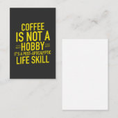 コーヒおもしろいー 名刺 (正面/裏面)