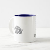 コーヒおもしろいー、紅茶、マグカップ ツートーンマグカップ (正面左)