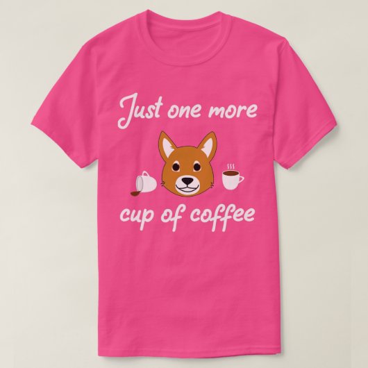 コーヒおもしろいー Tシャツ (デザイン正面)