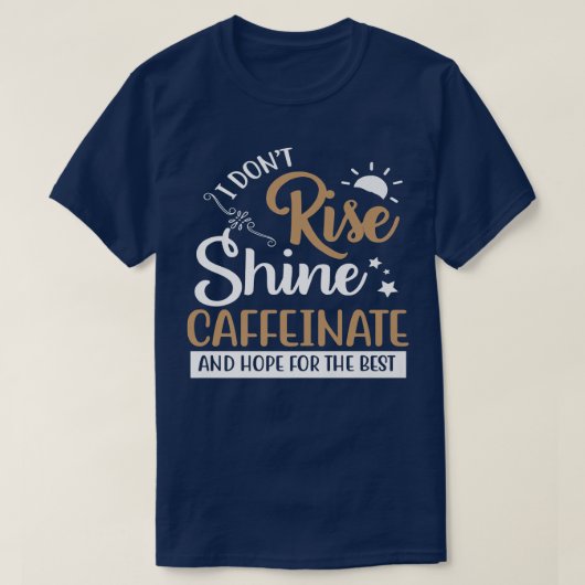 コーヒおもしろいー Tシャツ (デザイン正面)