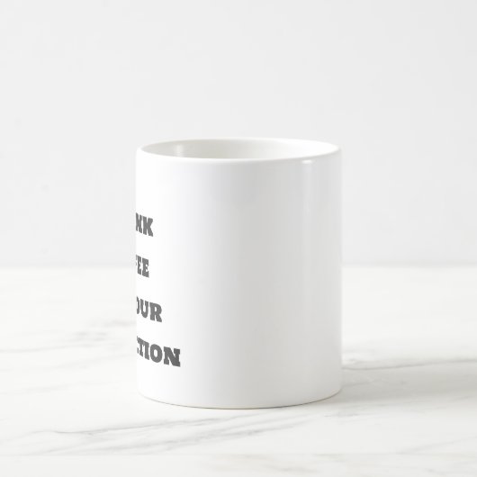 コーヒおもしろいーmag-iあなたの保護のためのコーヒーを飲む コーヒーマグカップ (中央)