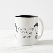 コーヒおもしろいーMeショップファーマグ ツートーンマグカップ (正面右)