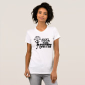 コーヒおもしろいーTシャツ、Just pour Tシャツ (正面フル)