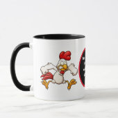 コーヒおもしろい怒ー製の鶏 マグカップ (左)