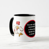 コーヒおもしろい怒ー製の鶏 マグカップ (正面左)