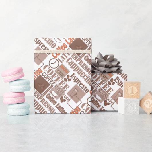 コーヒお気に入りのー包装紙 ラッピングペーパー (ベビーシャワー)