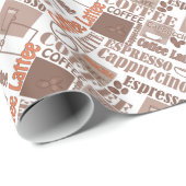 コーヒお気に入りのー包装紙 ラッピングペーパー (ロールコーナー)