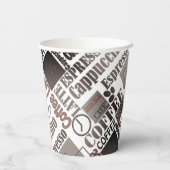 コーヒお気に入りのー装飾用クッション 紙コップ (裏面)