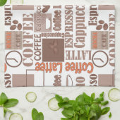 コーヒお気に入りのー キッチンタオル (折り畳み)