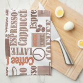 コーヒお気に入りのー キッチンタオル (四つ折り)