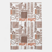 コーヒお気に入りのー キッチンタオル (縦)