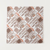 コーヒお気に入りのー タペストリー (正面(横))