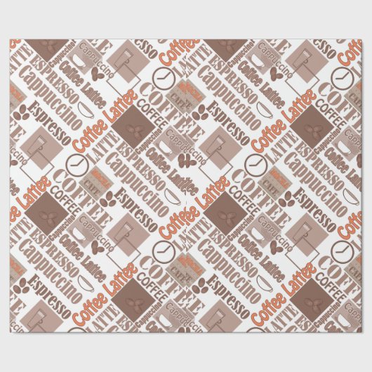 コーヒお気に入りのー ラッピングペーパー (シーム)