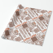 コーヒお気に入りのー ラッピングペーパー (アンロールド)