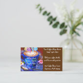 コーヒお洒落ーエスプレッソラテ 名刺 (スタンド正面)