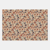 コーヒお洒落ー愛好家 ラッピングペーパーシート (正面)