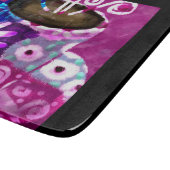 コーヒお洒落ー抽象芸術のパ絵を描ープル カッティングボード (角)