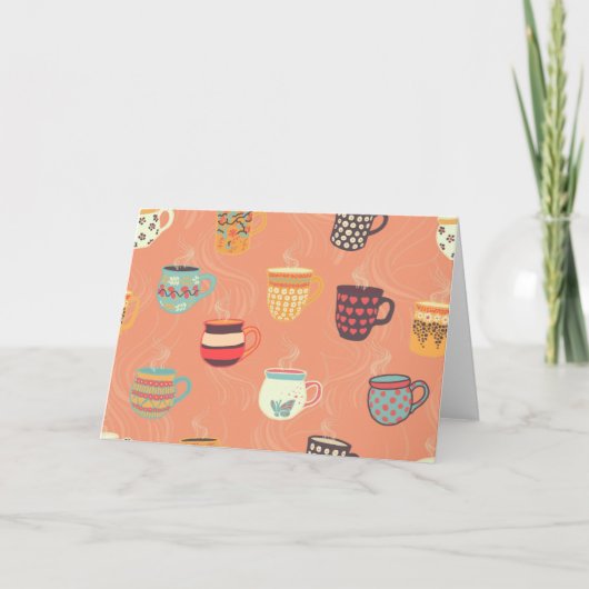 コーヒかわいらしーティーマグ サンキューカード (正面)