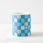 コーヒかわいらしーマグ：ダシチェイン、パッチワーフェイクク コーヒーマグカップ (中央)