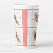 コーヒかわいらしー又はT用の水彩花ラテマグカップ カフェラテマグ (正面)