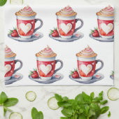 コーヒかわいらしー・キッチンタオル キッチンタオル (折り畳み)