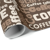 コーヒはっきりしたー文字 ラッピングペーパー (ロールコーナー)