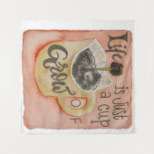 コーヒやる気を起こさせるーインスピレーションタペストリー タペストリー (正面(横))