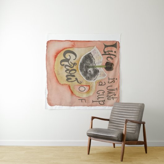 コーヒやる気を起こさせるーインスピレーションタペストリー タペストリー (インサイチュ(横))