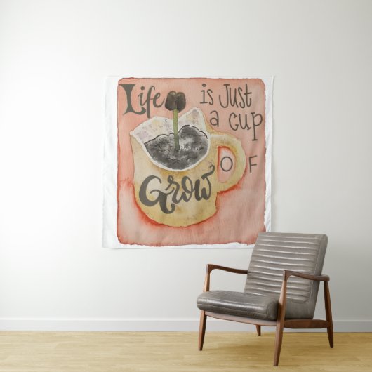 コーヒやる気を起こさせるーインスピレーションタペストリー タペストリー (インサイチュ)