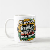 コーヒやる気を起こさせるーマグインスピレーシカラフルョン引用文 コーヒーマグカップ (左)