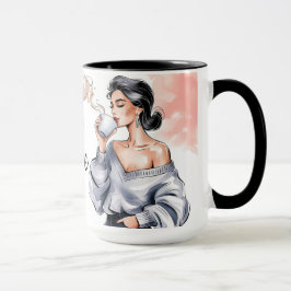 コーヒやる気を起こさせるーマグカップ – カフェイン&自信 マグカップ