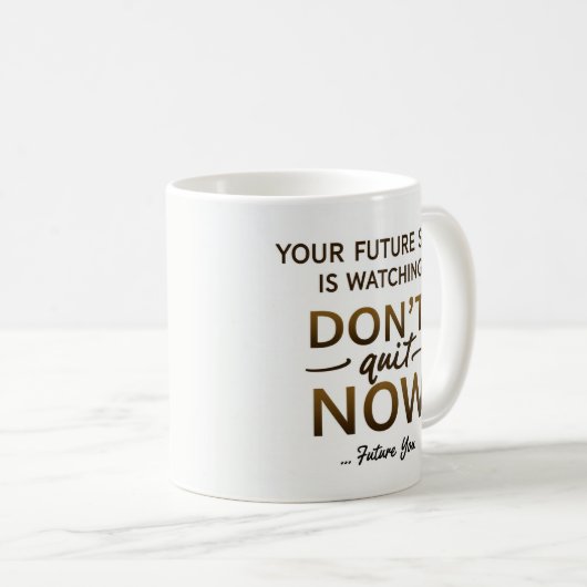 コーヒやる気を起こさせるーマグ – 今やめ後のユ コーヒーマグカップ (正面右)