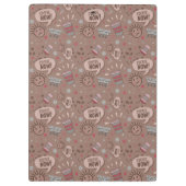 コーヒよくはしゃぐー今モカ模様 クリップボード (裏面)