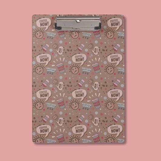 コーヒよくはしゃぐー今モカ模様 クリップボード