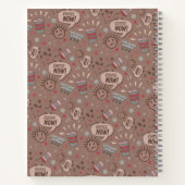 コーヒよくはしゃぐー今モカ模様 ノートブック (裏面)