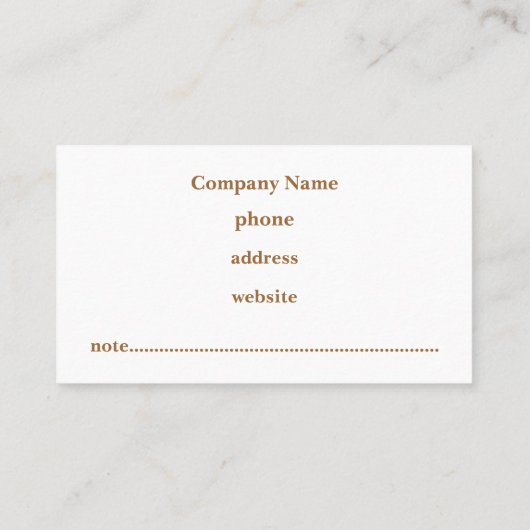 コーヒアーガイルー名刺 名刺 (裏面)