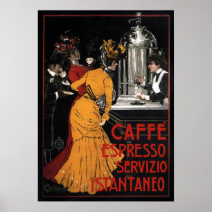 コーヒイタリアンーはすぐにCを出した。1900 ポスター