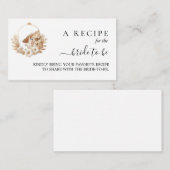 コーヒイタリアンーソレントカジュアルブライダルシャワー エンクロージャーカード (正面/裏面)