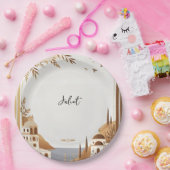 コーヒイタリアンーソレントカジュアルブライダルシャワー ペーパープレート (パーティー)