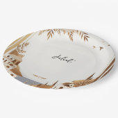 コーヒイタリアンーソレントカジュアルブライダルシャワー ペーパープレート (アングル)