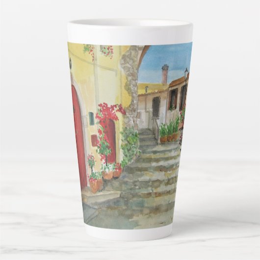 コーヒイタリアンーマグイタリアホットチョコレートティー カフェラテマグ (正面)