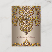 コーヒエレガントーオーバーレイ上の名刺金ゴールド 名刺 (正面)