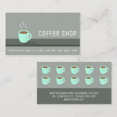 コーヒエレガントーショップロイヤリティパンチ ロイヤリティカード (正面/裏面)