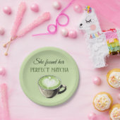 コーヒエレガントーテーマパーフェクトマチャブライダルシャワー ペーパープレート (パーティー)