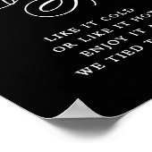 コーヒエレガントーバー白書 |シックなテーブル ポスター (角)