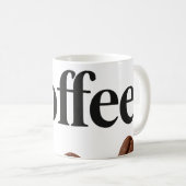 コーヒエレガントーマグカップ「コーヒー」文字- Perfect Gi コーヒーマグカップ (正面右)