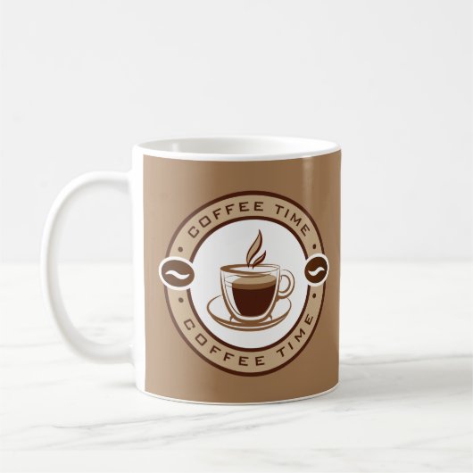 コーヒエレガントー時間 コーヒーマグカップ (左)