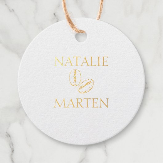 コーヒエレガントー豆シンプル植物体ボヘミア フェイバータグ (正面)