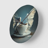 コーヒエンジェル芸術的ズ時計 ラウンド壁時計 (傾斜)