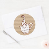 コーヒカスタマイズスティッカー ラウンドシール (封筒)